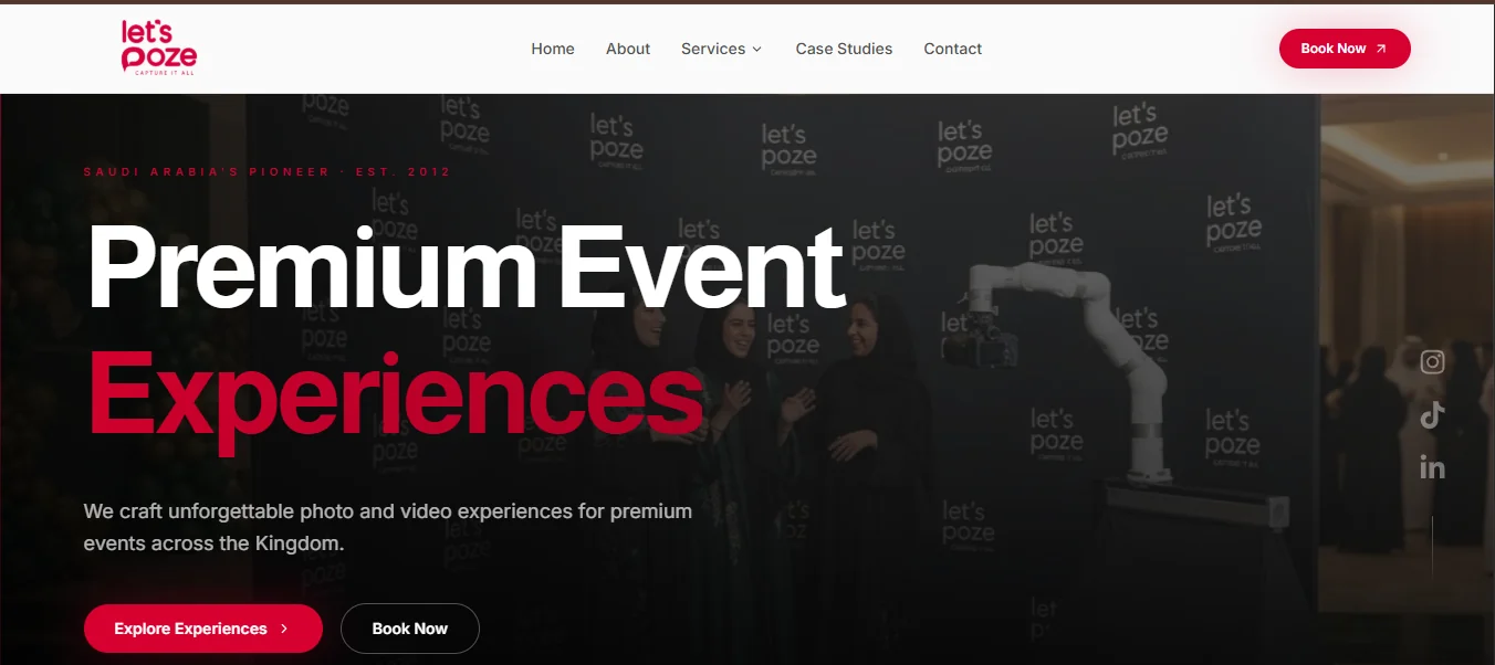 Let's Poze — Rebranding Every Moment — digital strategy