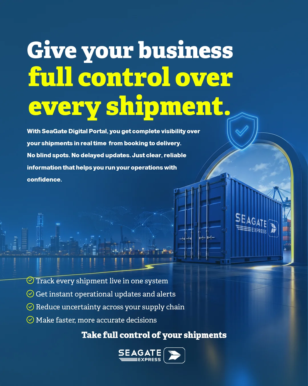 SEAGATE EXPRESS — Logistics with Visibility — creative work 4