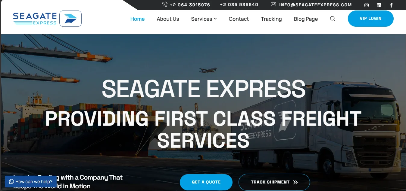SEAGATE EXPRESS — Logistics with Visibility — digital strategy